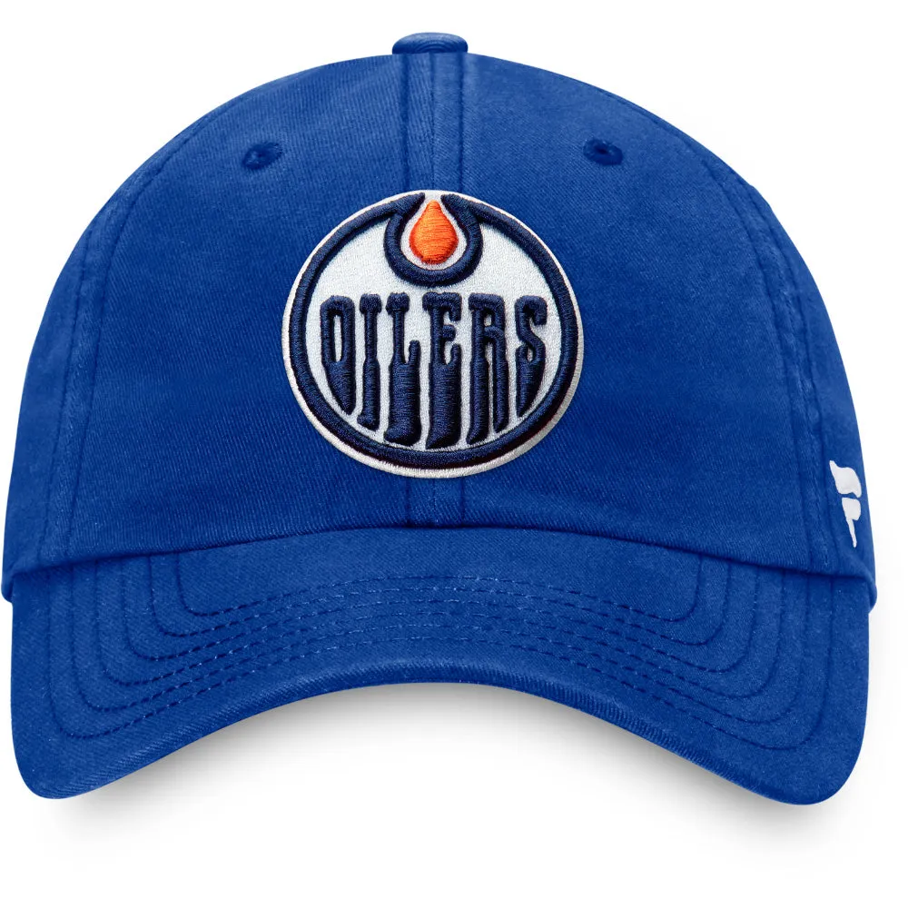 FANATICS EDMONTON OILERS CORE ADJUSTABLE HAT BLUE sold by Pro Hockey Life product image thumbnail 2