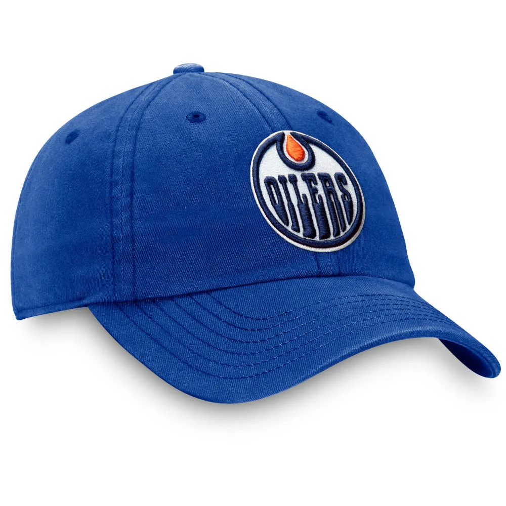 FANATICS EDMONTON OILERS CORE ADJUSTABLE HAT BLUE sold by Pro Hockey Life product image thumbnail 4