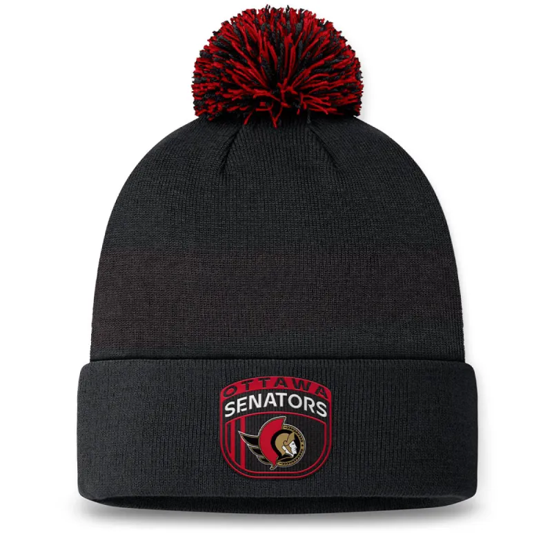 FANATICS OTTAWA SENATORS AUTHENTIC PRO 2024 DRAFT CUFFED POM TOQUE sold by Pro Hockey Life