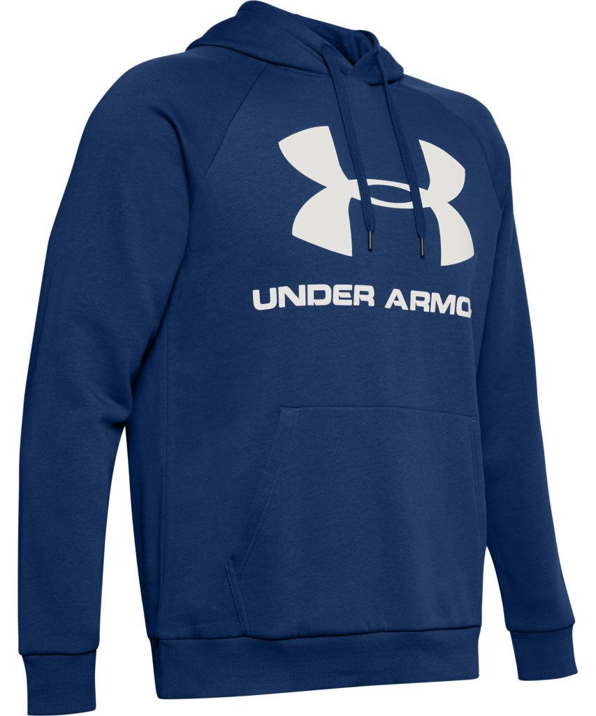 UNDER ARMOUR ADULT RIVAL FLEECE LOGO HOODIE II - NAVY sold by Pro Hockey Life