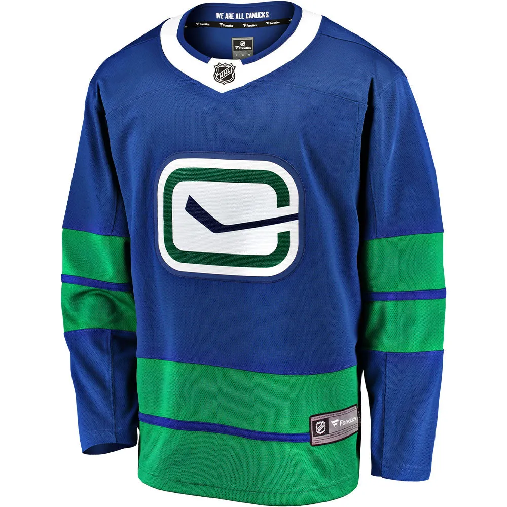 Fanatics Vancouver Canucks Adult Blue Third Breakaway Jersey sold by Pro Hockey Life