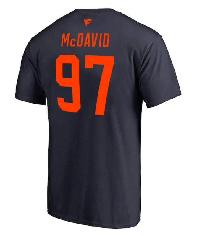 CONNOR  MCDAVID EDMONTON OILERS FANATICS ADULT NAME AND NUMBER T SHIRT - THIRD sold by Pro Hockey Life