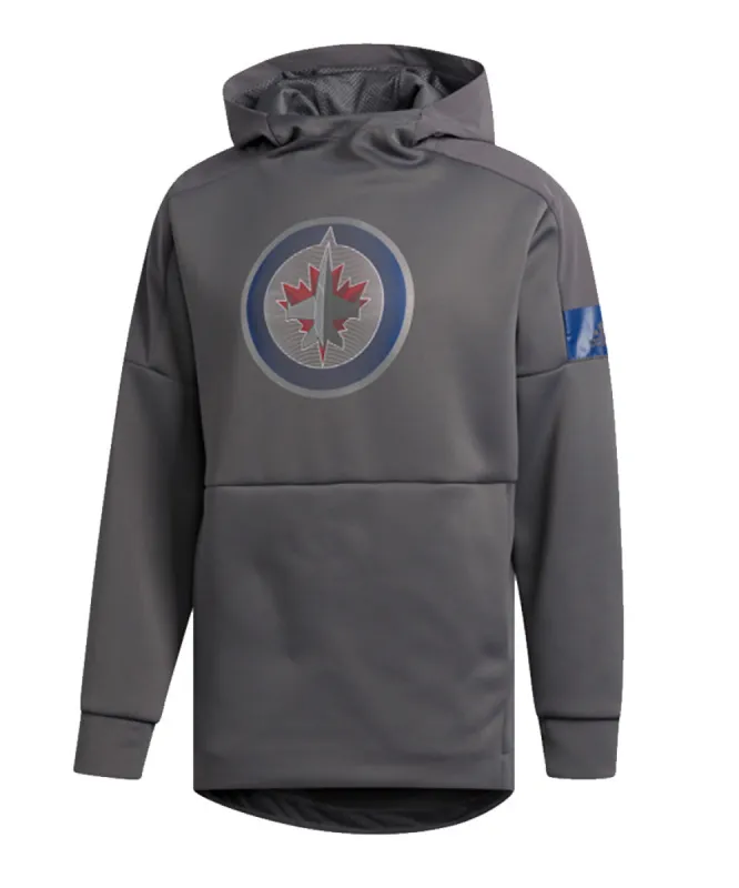 Winnipeg Jets Adidas Men'S Game Mode Po Hoodie - Grey sold by Pro Hockey Life