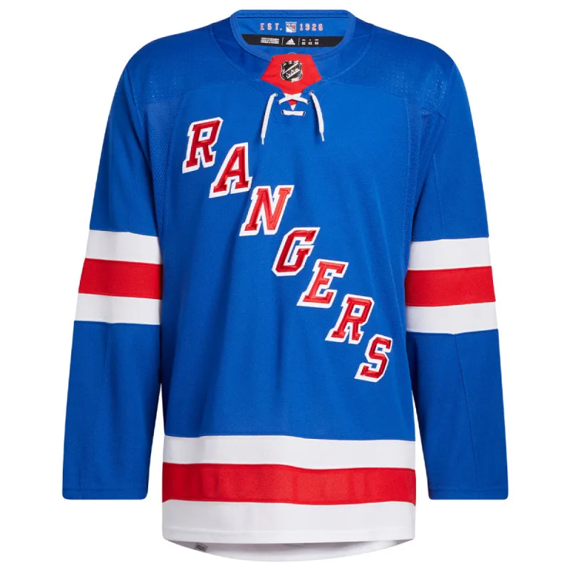 NEW YORK RANGERS ADIDAS ADIZERO PRIMEGREEN AUTHENTIC BLUE HOME JERSEY sold by Pro Hockey Life