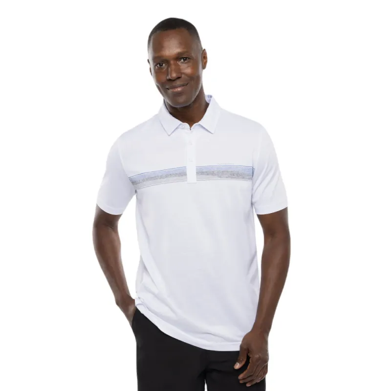 TRAVIS MATHEW FLOATING HOTEL POLO - WHITE sold by Pro Hockey Life