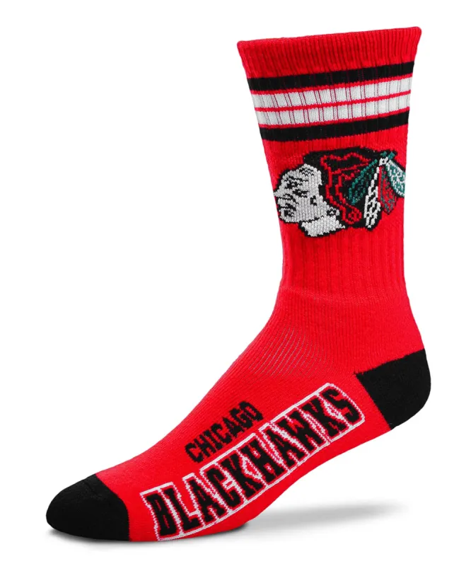 G-Iii Chicago Blackhawks 4 Stripe Deuce Men'S Socks sold by Pro Hockey Life