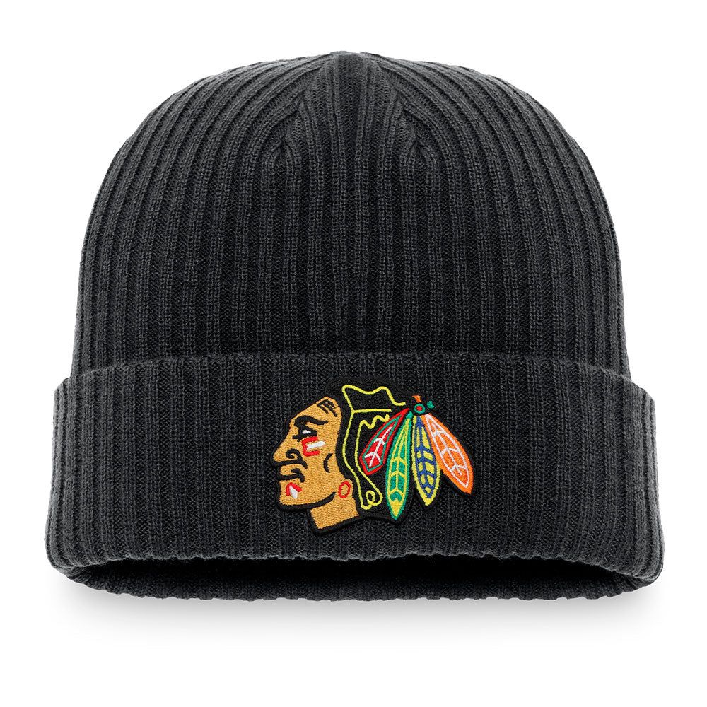 FANATICS CHICAGO BLACKHAWKS CORE KNIT TOQUE sold by Pro Hockey Life