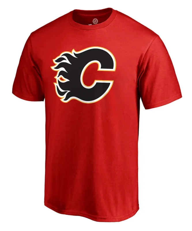 Calgary Flames Fanatics Men'S Primary Logo T Shirt sold by Pro Hockey Life