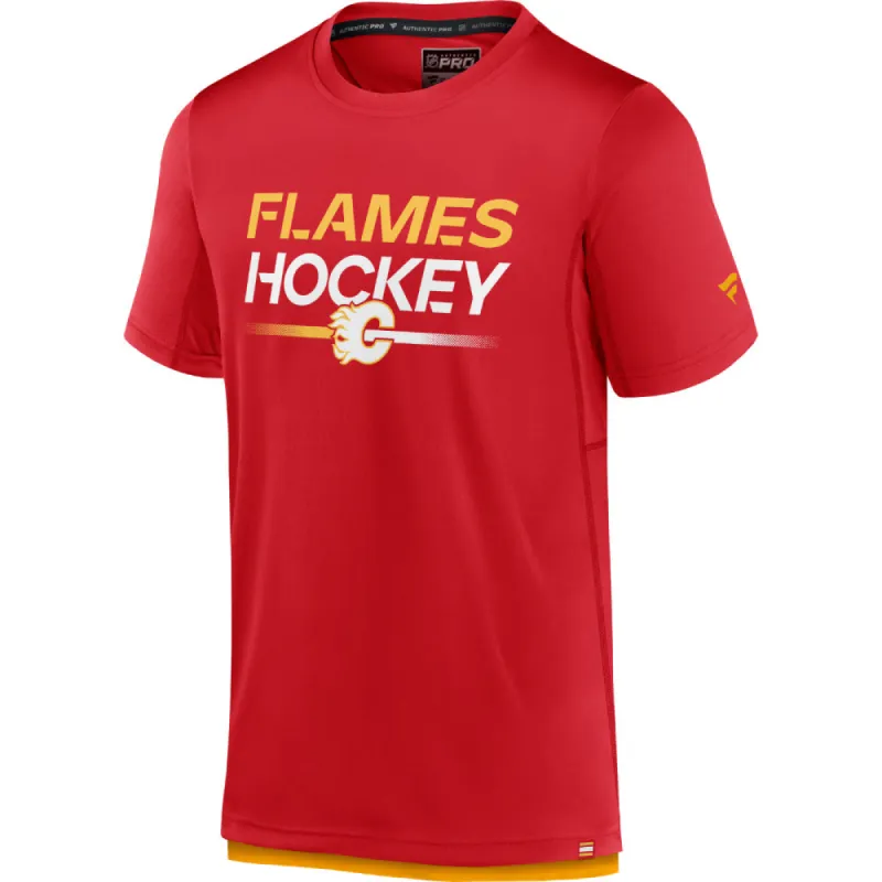 Calgary Flames Fanatics Mens Pro Tech Short Sleeve T Shirt sold by Pro Hockey Life