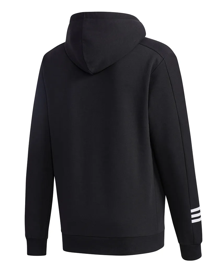 ADIDAS ADULT COZY FLEECE HOODIE - BLACK/WHITE sold by Pro Hockey Life product image thumbnail 2