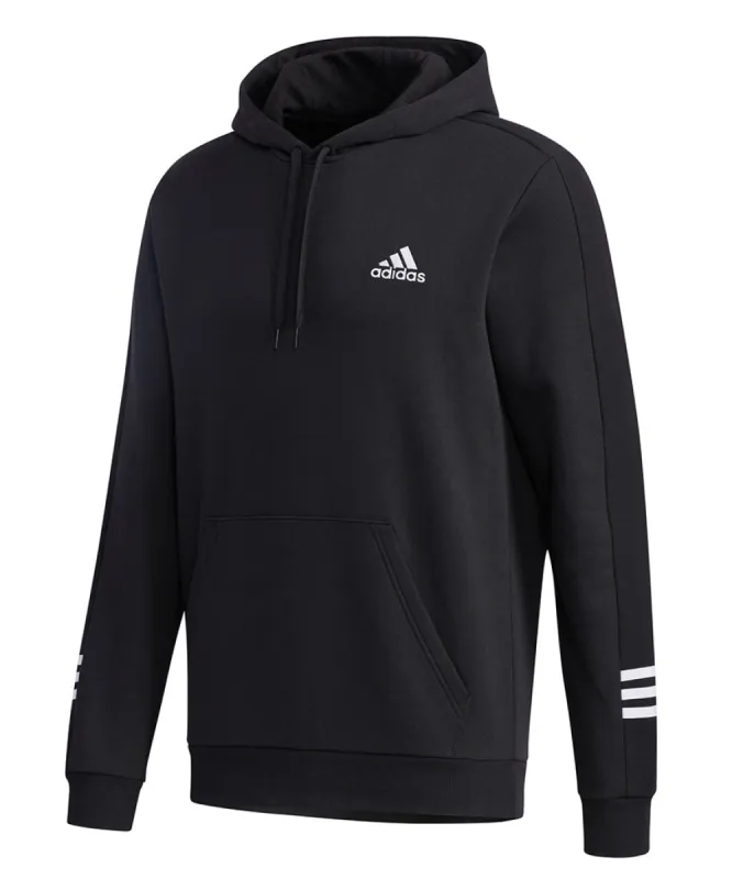 ADIDAS ADULT COZY FLEECE HOODIE - BLACK/WHITE sold by Pro Hockey Life
