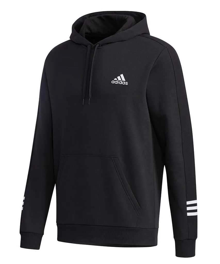 ADIDAS ADULT COZY FLEECE HOODIE - BLACK/WHITE sold by Pro Hockey Life