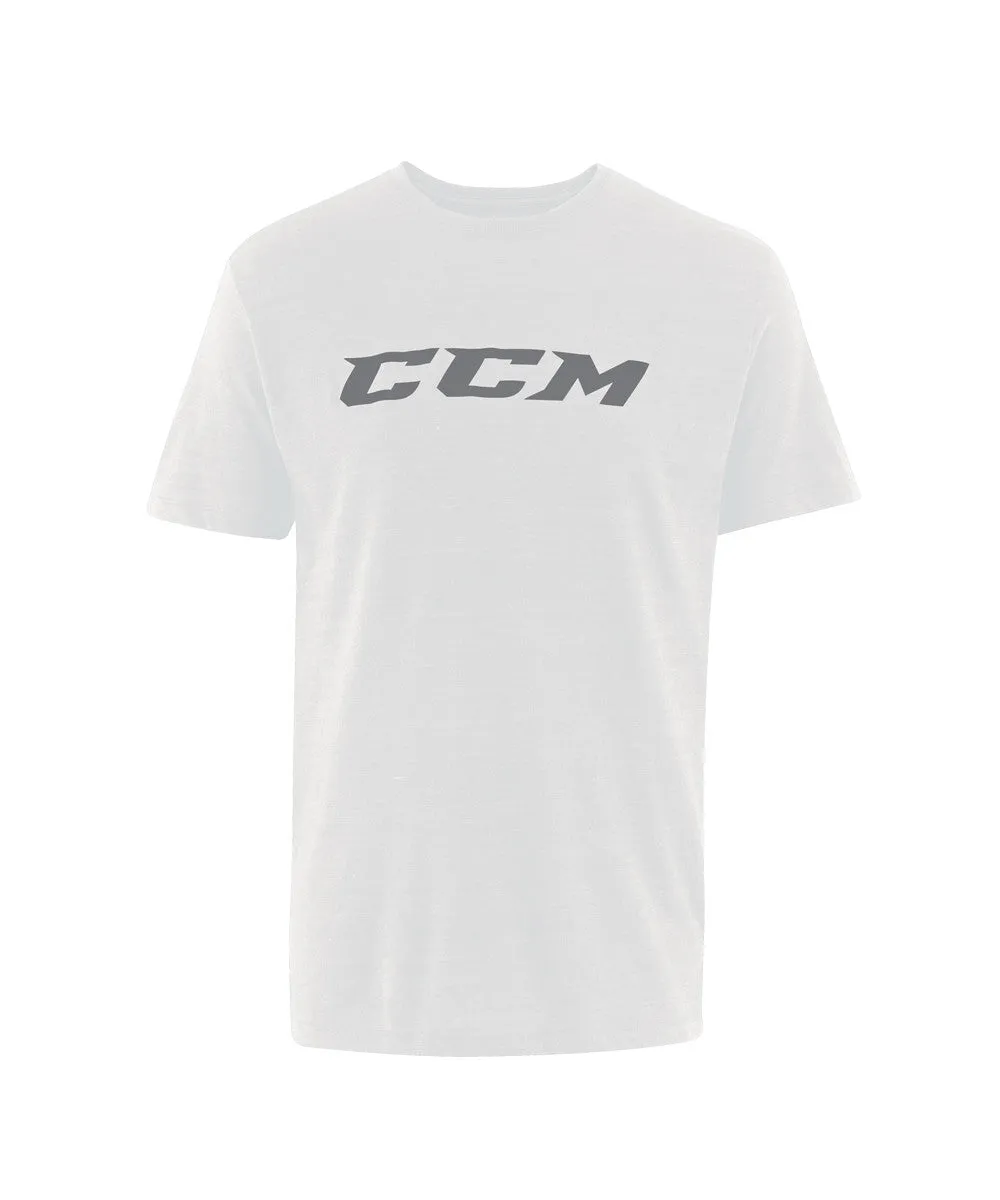 CCM ADULT TRI-BLEND T SHIRT - WHITE sold by Pro Hockey Life