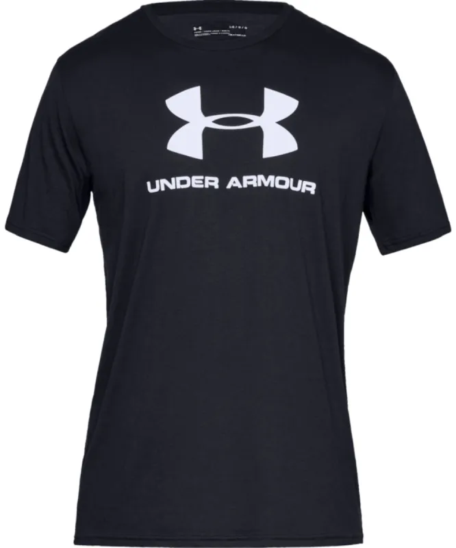 Under Armour Adult Sportstyle Logo T Shirt - Black sold by Pro Hockey Life