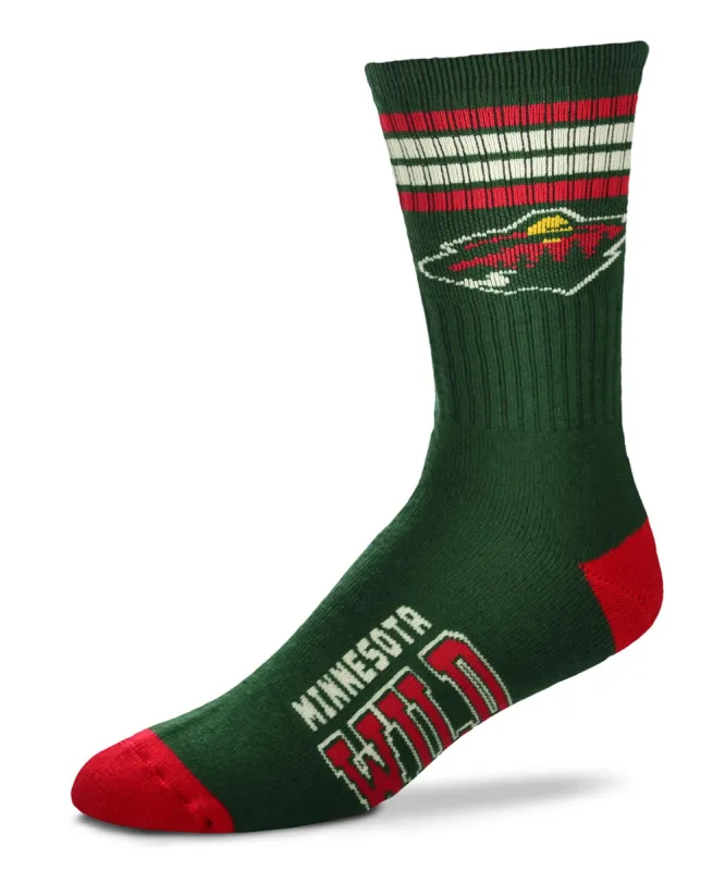G-III MINNESOTA WILD 4 STRIPE DEUCE MEN'S SOCKS sold by Pro Hockey Life