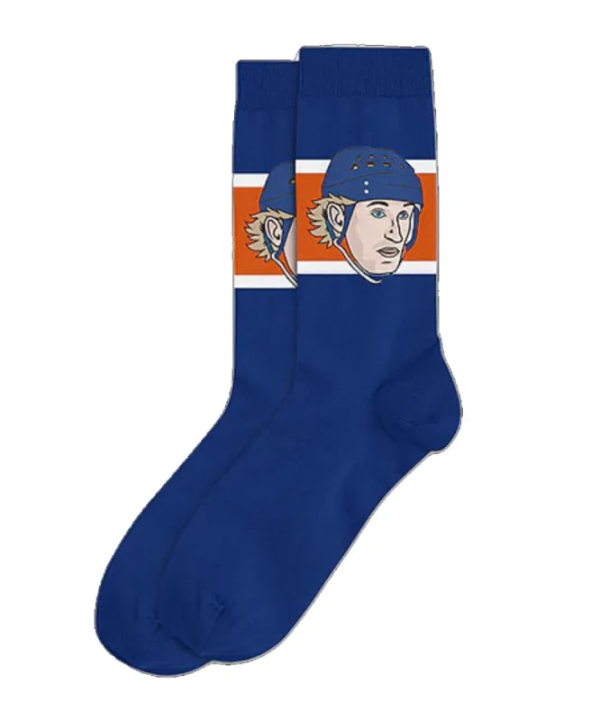 WAYNE GRETZKY EDMONTON OILERS SOCKEY HALL OF FAME SOCKS sold by Pro Hockey Life