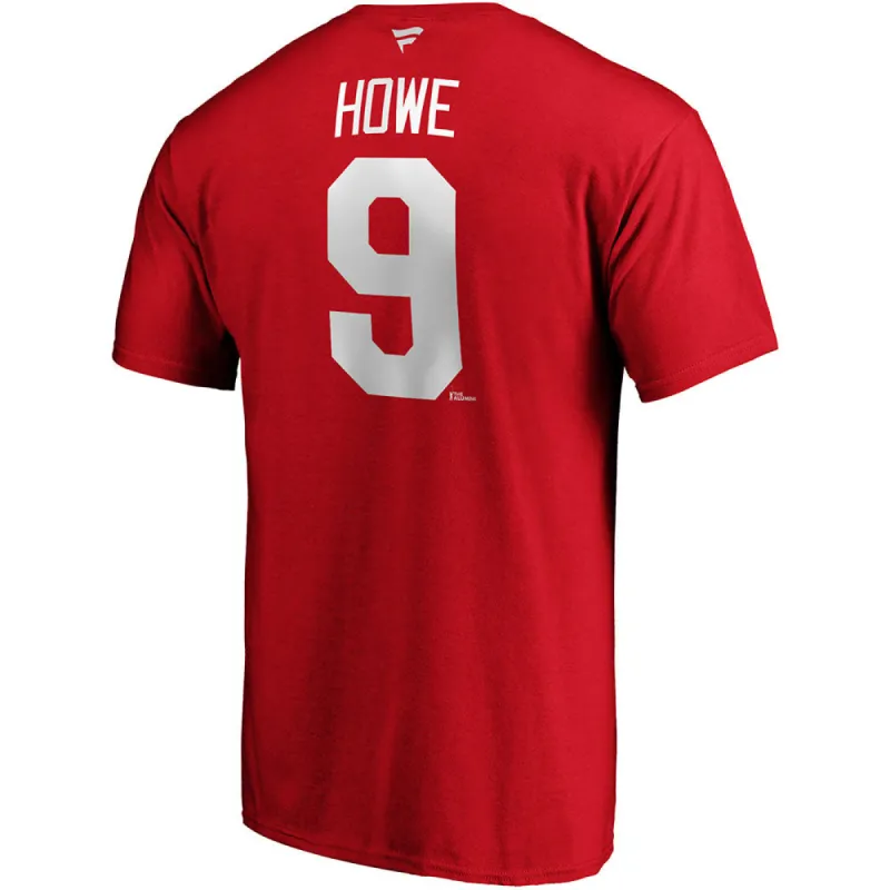 Gordie Howe Detroit Red Wings Fanatics Adult Heritage T Shirt sold by Pro Hockey Life
