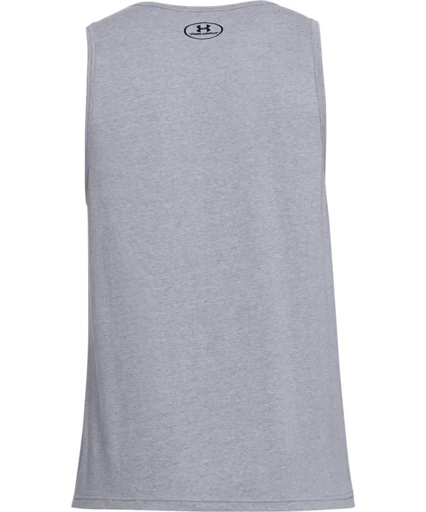 Under Armour Adult Sportstyle Logo Tank - Grey sold by Pro Hockey Life product image thumbnail 2