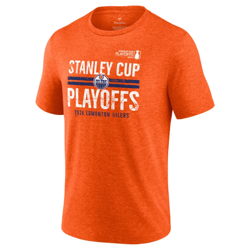 FANATICS EDMONTON OILERS 2024 STANLEY CUP PLAYOFFS CROSSBAR T SHIRT sold by Pro Hockey Life