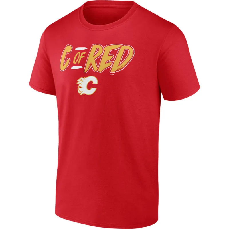 Fanatics Calgary Flames Ice Cluster C Of Red T Shirt sold by Pro Hockey Life