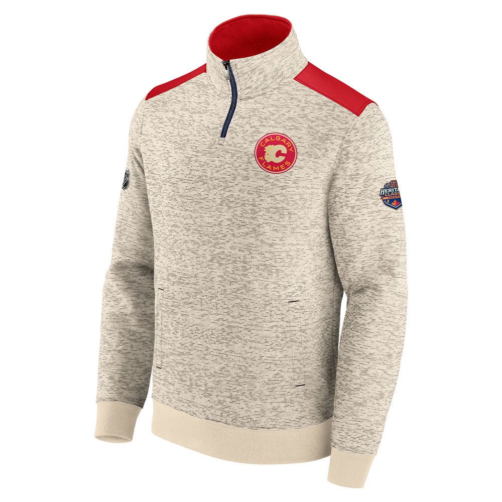 FANATICS CALGARY FLAMES 2023 NHL HERITAGE CLASSIC QUARTER ZIP SHIRT sold by Pro Hockey Life