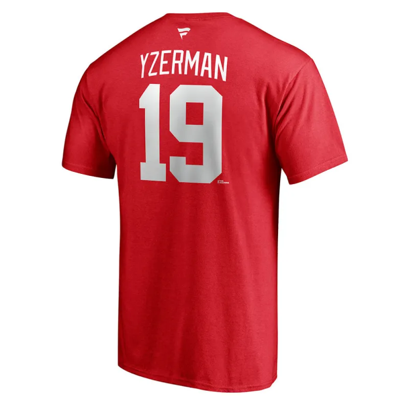 Steve Yzerman Detroit Red Wings Fanatics Adult Heritage T Shirt made by Fanatics