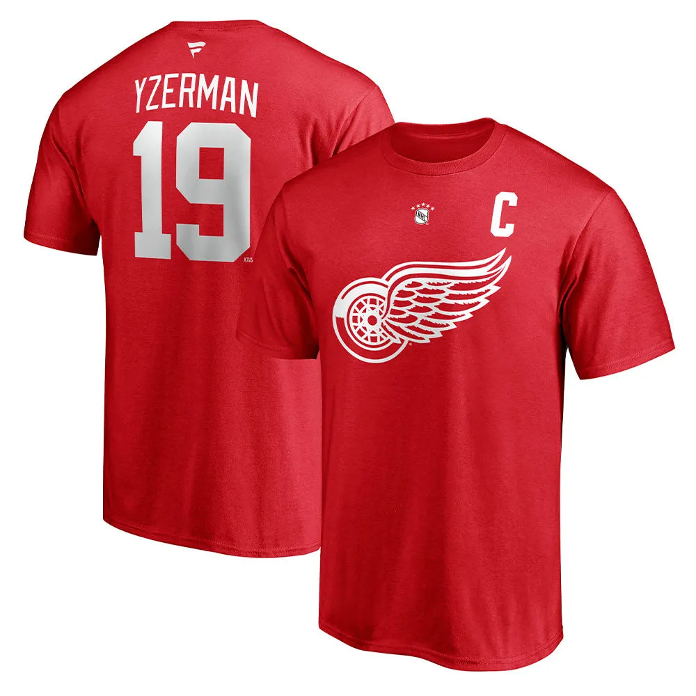 Steve Yzerman Detroit Red Wings Fanatics Adult Heritage T Shirt sold by Pro Hockey Life product image thumbnail 3