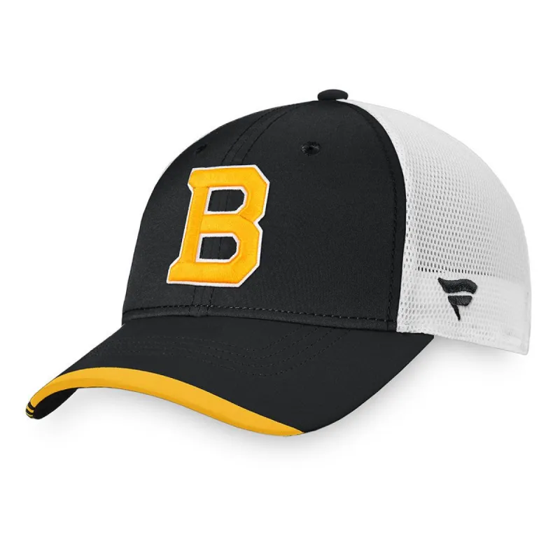 BOSTON BRUINS FANATICS MEN'S AUTHENTIC PRO LOCKER ROOM ALTERNATE LOGO ADJUSTABLE MESH HAT sold by Pro Hockey Life