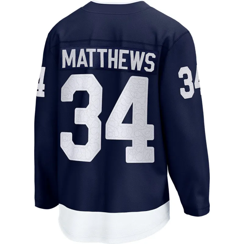 Fanatics Toronto Maple Leafs Auston Matthews 2022 Nhl Heritage Classic Adult Breakaway Jersey sold by Pro Hockey Life