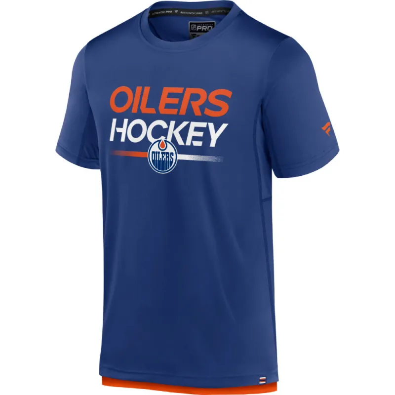 FANATICS EDMONTON OILERS AUTHENTIC PRO ADULT TECH T SHIRT sold by Pro Hockey Life
