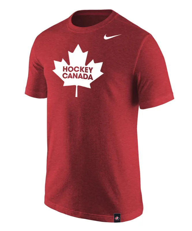 NIKE TEAM CANADA MEN'S TRI-BLEND T SHIRT - RED sold by Pro Hockey Life