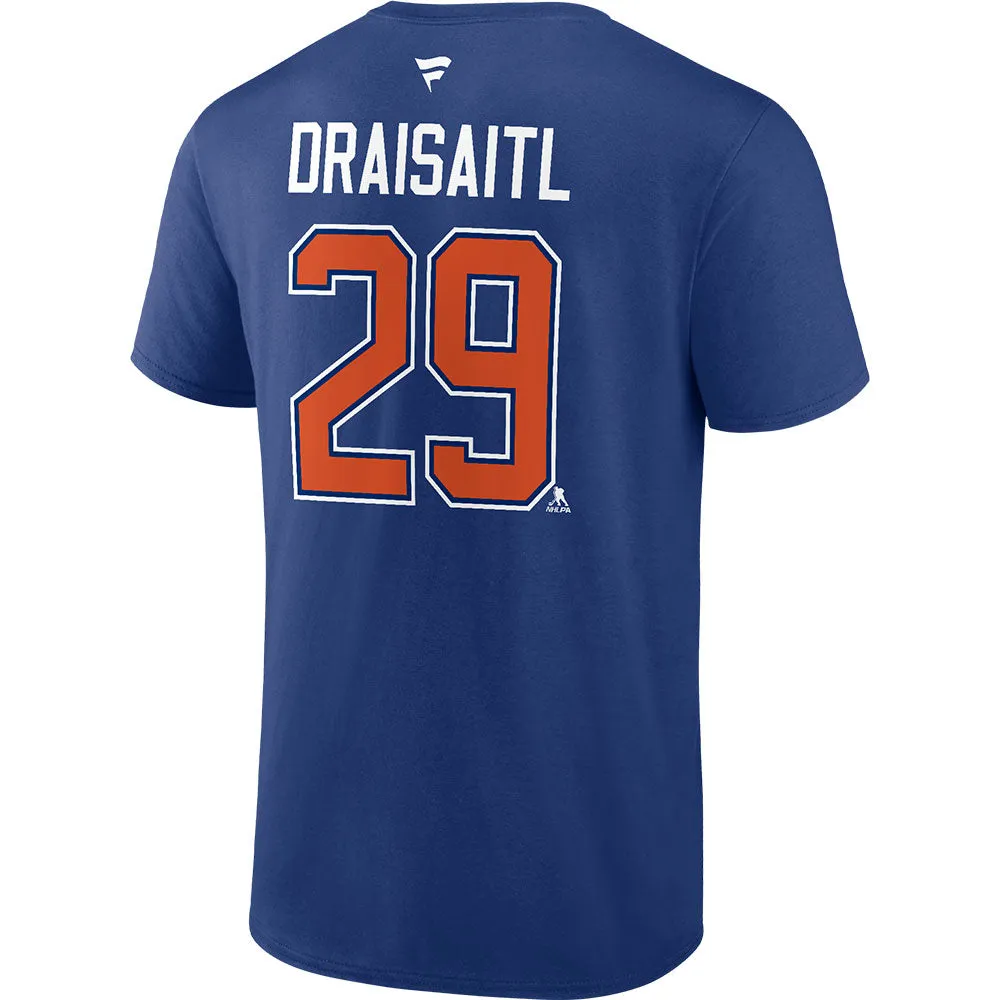 Leon Draisaitl Edmonton Oilers Fanatics Authentic Stack T Shirt sold by Pro Hockey Life