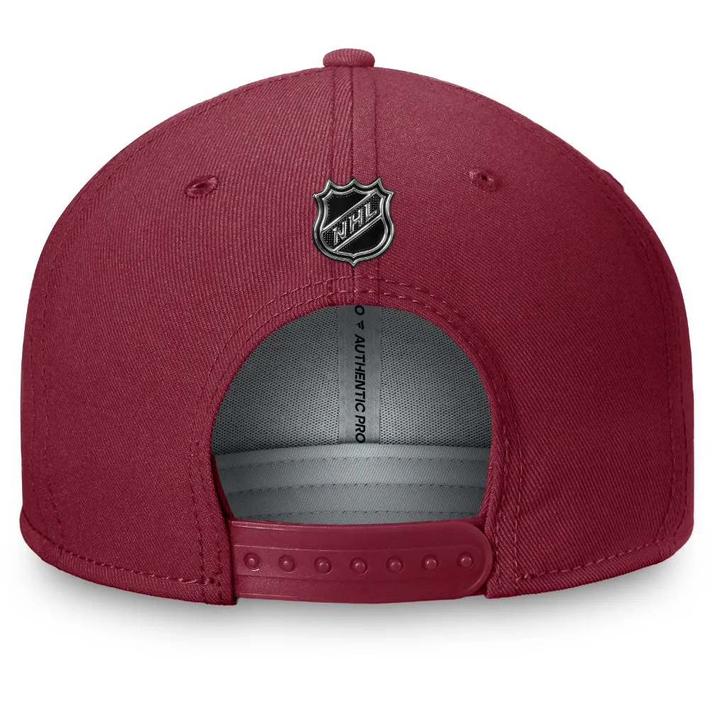 Fanatics Colorado Avalanche Authentic Pro Prime Flat Brim Snapback Hat sold by Pro Hockey Life product image thumbnail 4