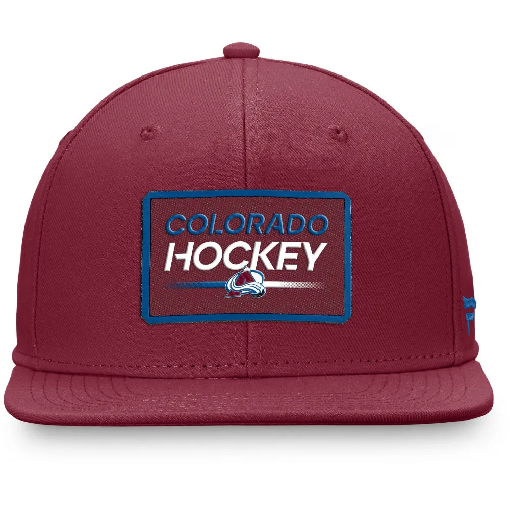 Fanatics Colorado Avalanche Authentic Pro Prime Flat Brim Snapback Hat sold by Pro Hockey Life product image thumbnail 2