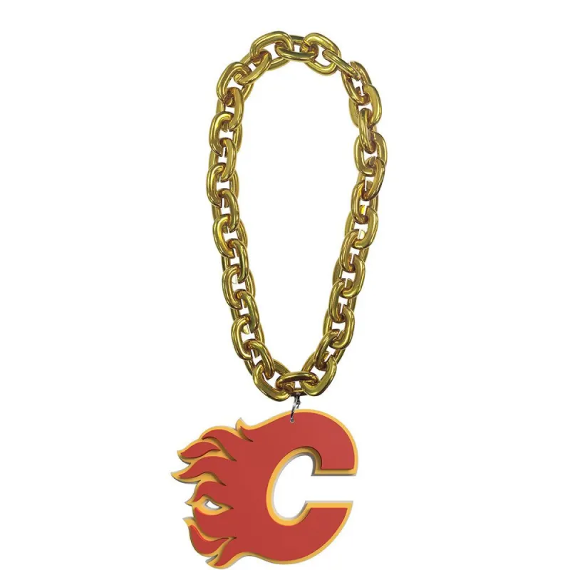 Calgary Flames Gold Fan Chain sold by Pro Hockey Life
