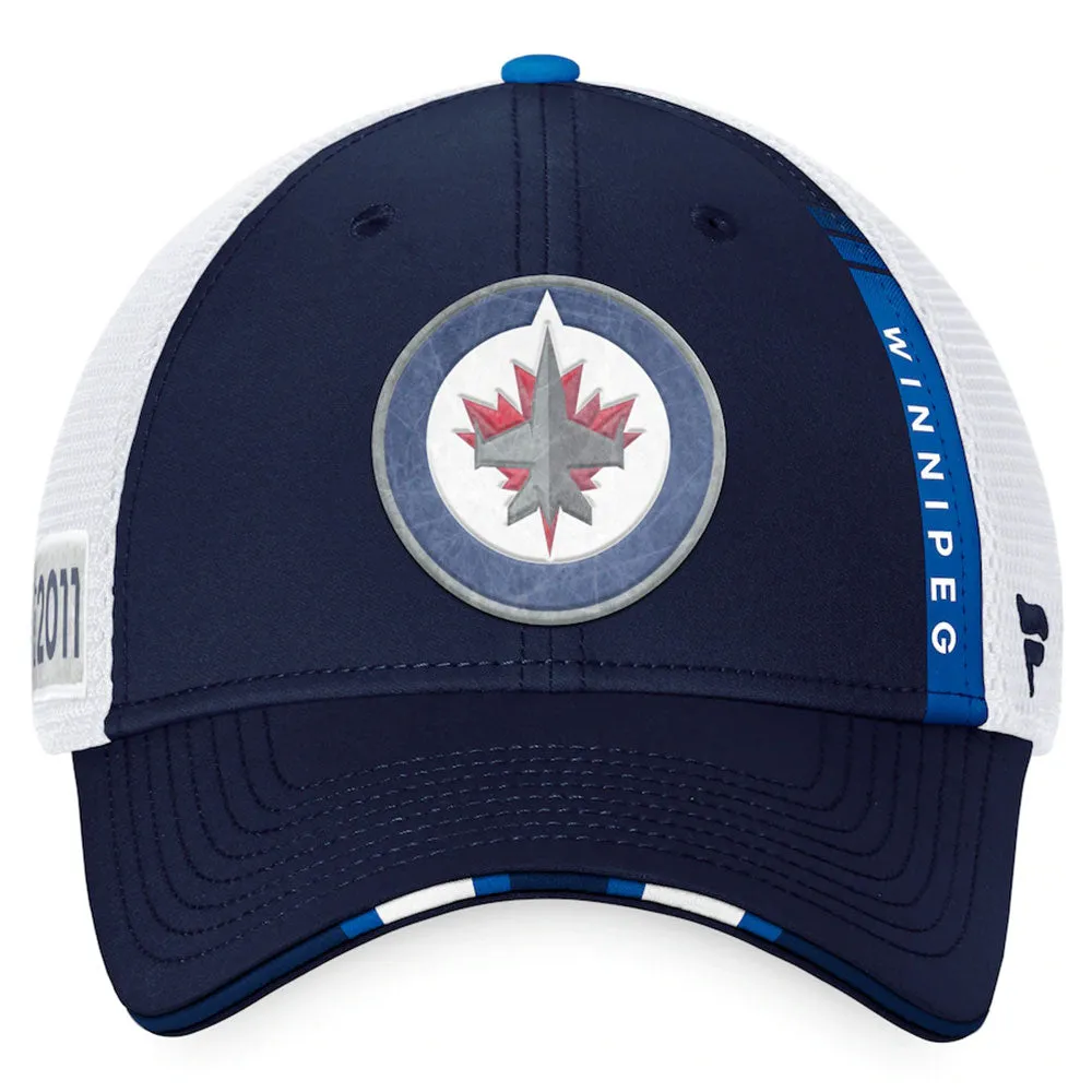 WINNIPEG JETS FANATICS AUTHENTIC PRO 2022 NHL DRAFT STRUCTURED TRUCKER HAT sold by Pro Hockey Life product image thumbnail 2