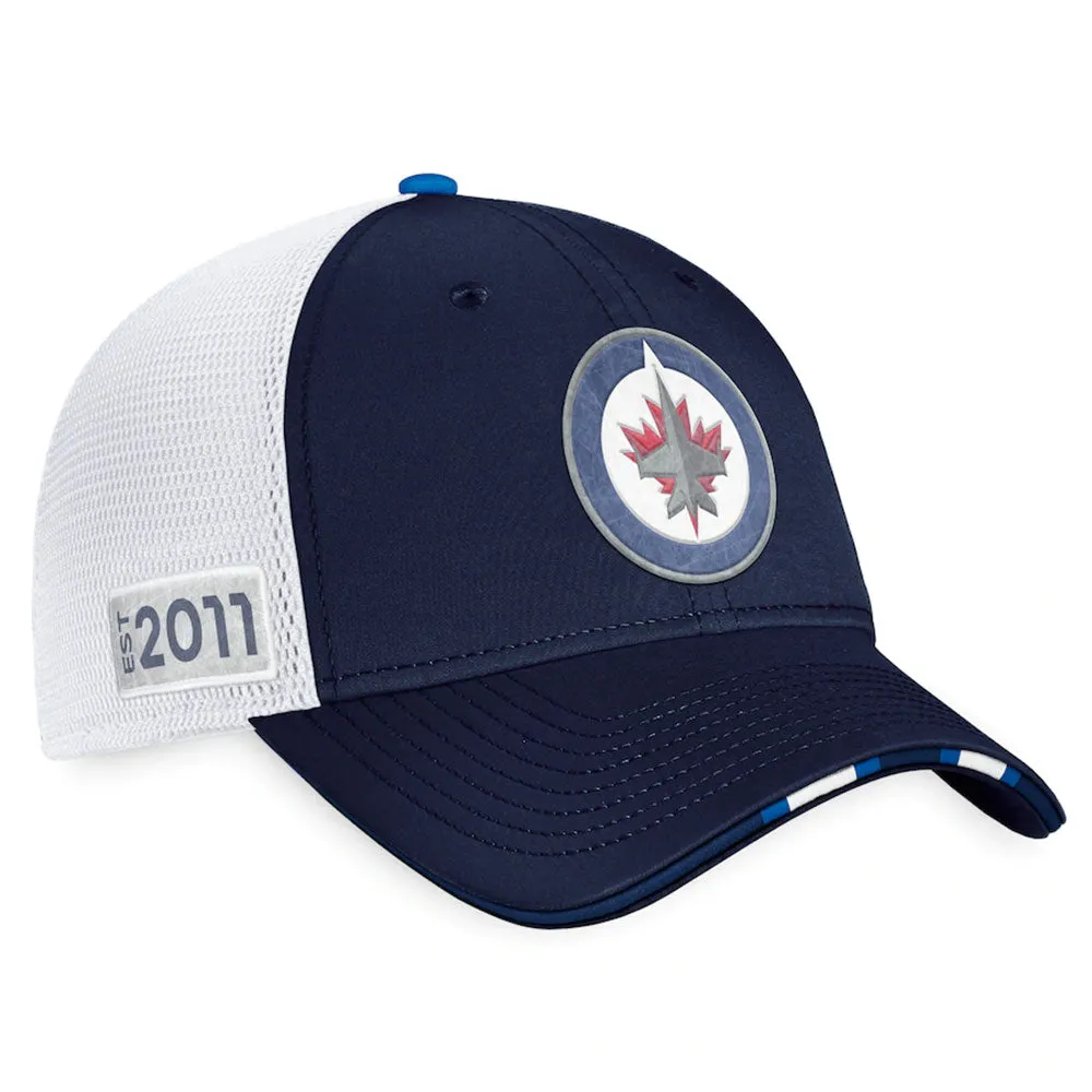 WINNIPEG JETS FANATICS AUTHENTIC PRO 2022 NHL DRAFT STRUCTURED TRUCKER HAT sold by Pro Hockey Life product image thumbnail 3