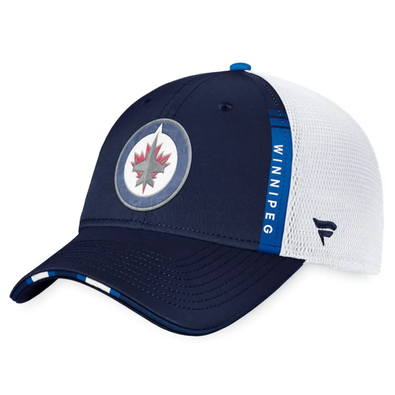 WINNIPEG JETS FANATICS AUTHENTIC PRO 2022 NHL DRAFT STRUCTURED TRUCKER HAT sold by Pro Hockey Life