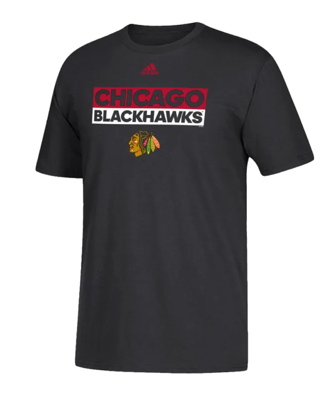 CHICAGO BLACKHAWKS ADIDAS MEN'S ADI BOX T SHIRT sold by Pro Hockey Life