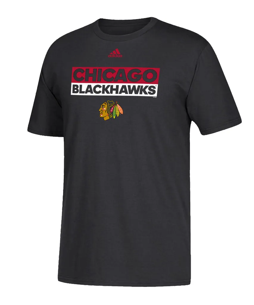 CHICAGO BLACKHAWKS ADIDAS MEN'S ADI BOX T SHIRT sold by Pro Hockey Life