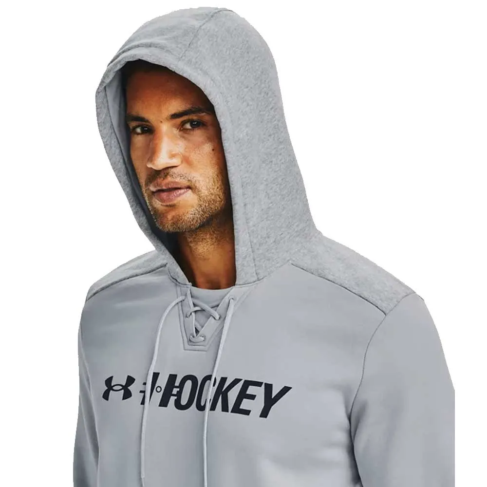 UNDER ARMOUR MEN'S HOCKEY GRAPHIC HOODIE - GREY sold by Pro Hockey Life product image thumbnail 2