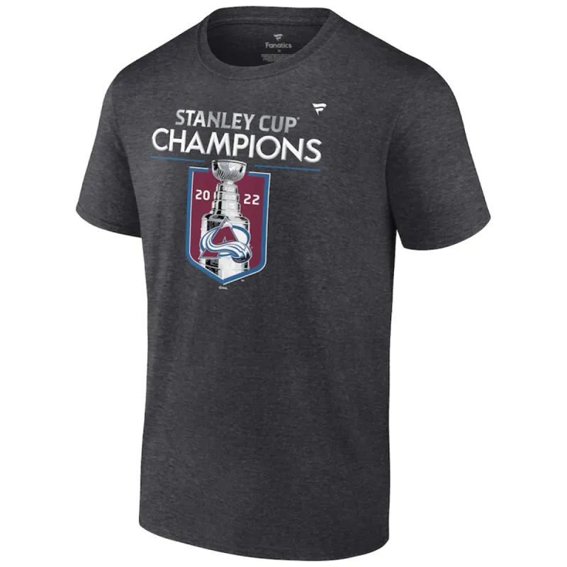 Colorado Avalanche Fanatics 2022 Stanley Cup Champions Locker Room T-Shirt sold by Pro Hockey Life