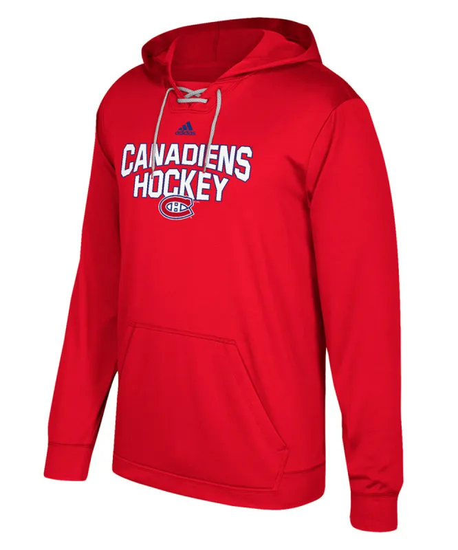 Montreal Canadiens Adidas Men'S Performance Fleece Hockey Hoodie sold by Pro Hockey Life