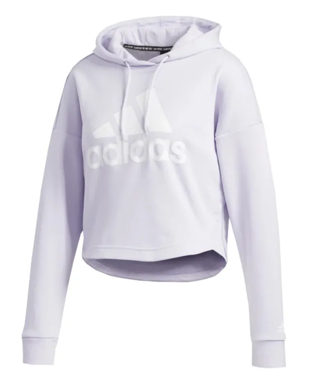 ADIDAS WOMEN'S BADGE OF SPORT HOODIE - PURPLE sold by Pro Hockey Life