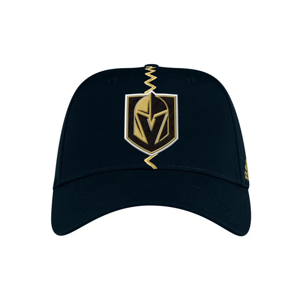 ADIDAS VEGAS GOLDEN KNIGHTS REVERSE RETRO 2.0 ADULT STRETCH HAT sold by Pro Hockey Life