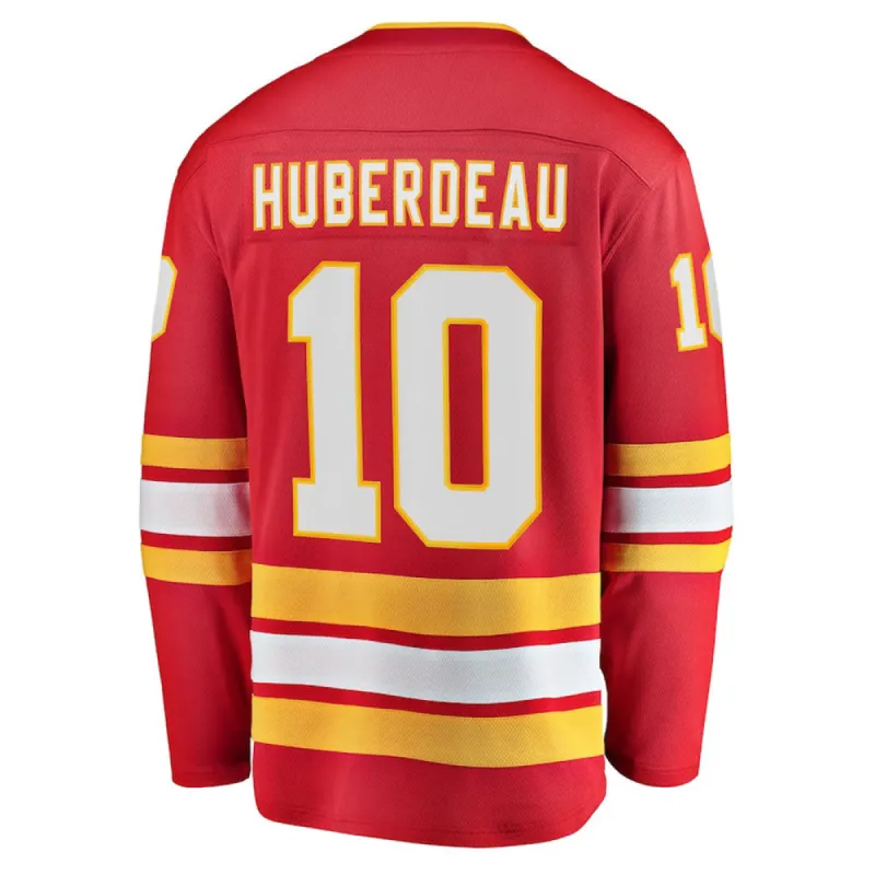 Fanatics Calgary Flames Jonathan Huberdeau Adult Home Breakaway Jersey sold by Pro Hockey Life
