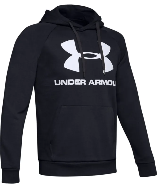 UNDER ARMOUR RIVAL FLEECE LOGO ADULT HOODIE II - BLACK sold by Pro Hockey Life