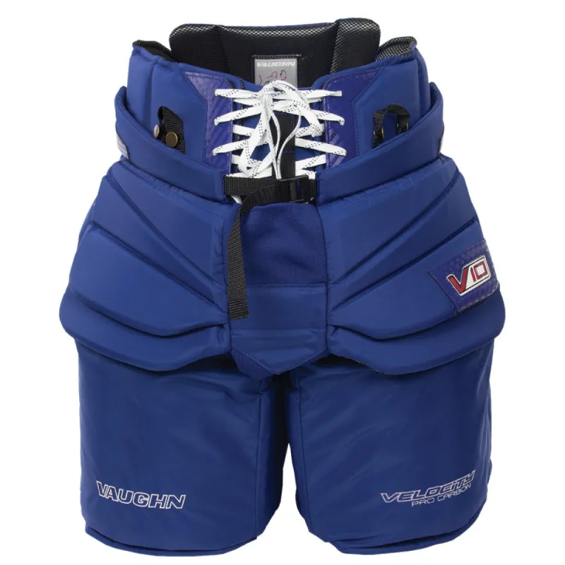Vaughn Velocity V10 Pro Carbon Senior Goalie Pants sold by Pro Hockey Life