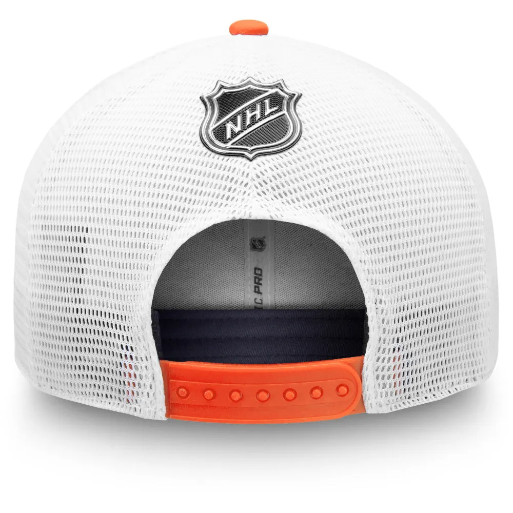 EDMONTON OILERS FANATICS NHL AUTHENTIC PRO RINKSIDE ADJUSTABLE MESH CAP BLUE/WHITE sold by Pro Hockey Life product image thumbnail 2