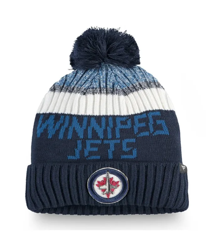 Winnipeg Jets Fanatics Men'S Rinkside Goalie Pom Beanie Toque sold by Pro Hockey Life